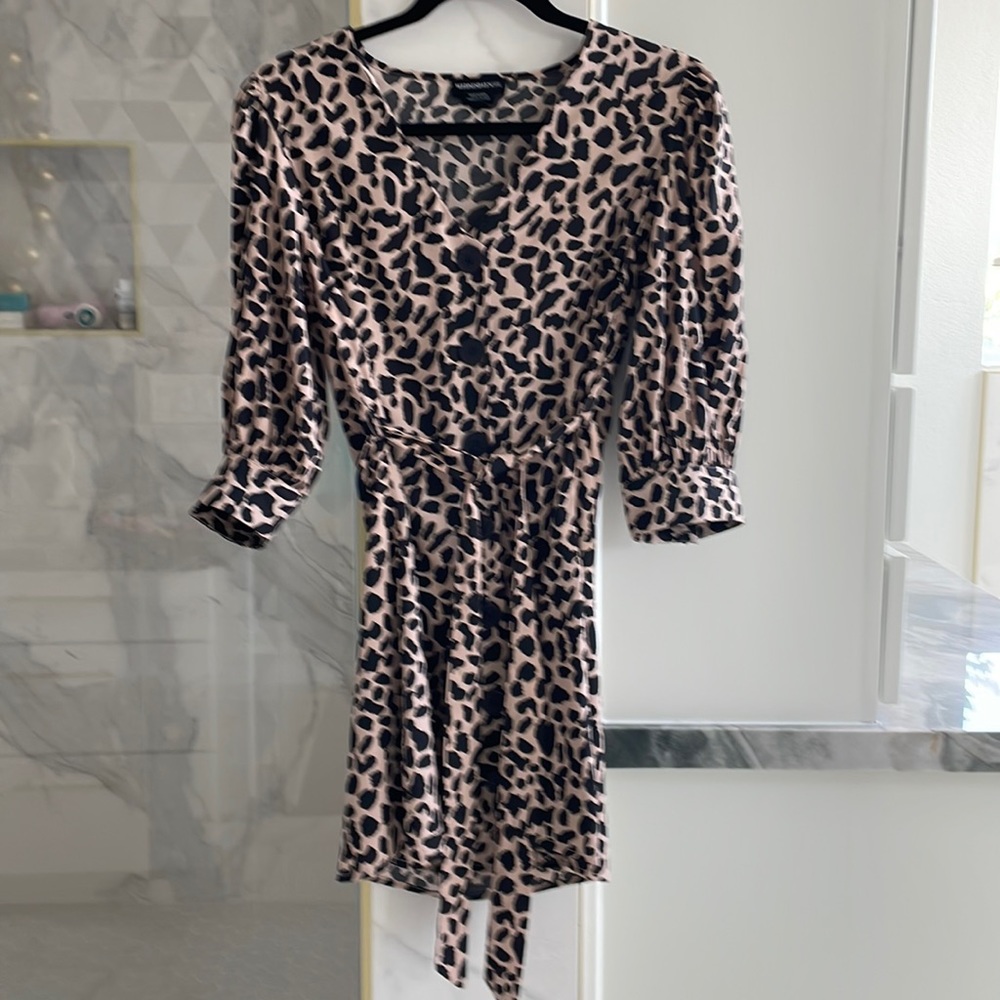 Animal print dress XS NWOT